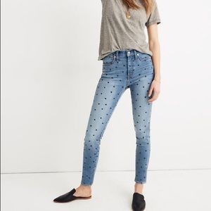Madewell 10” Skinny Crop Heart Jeans